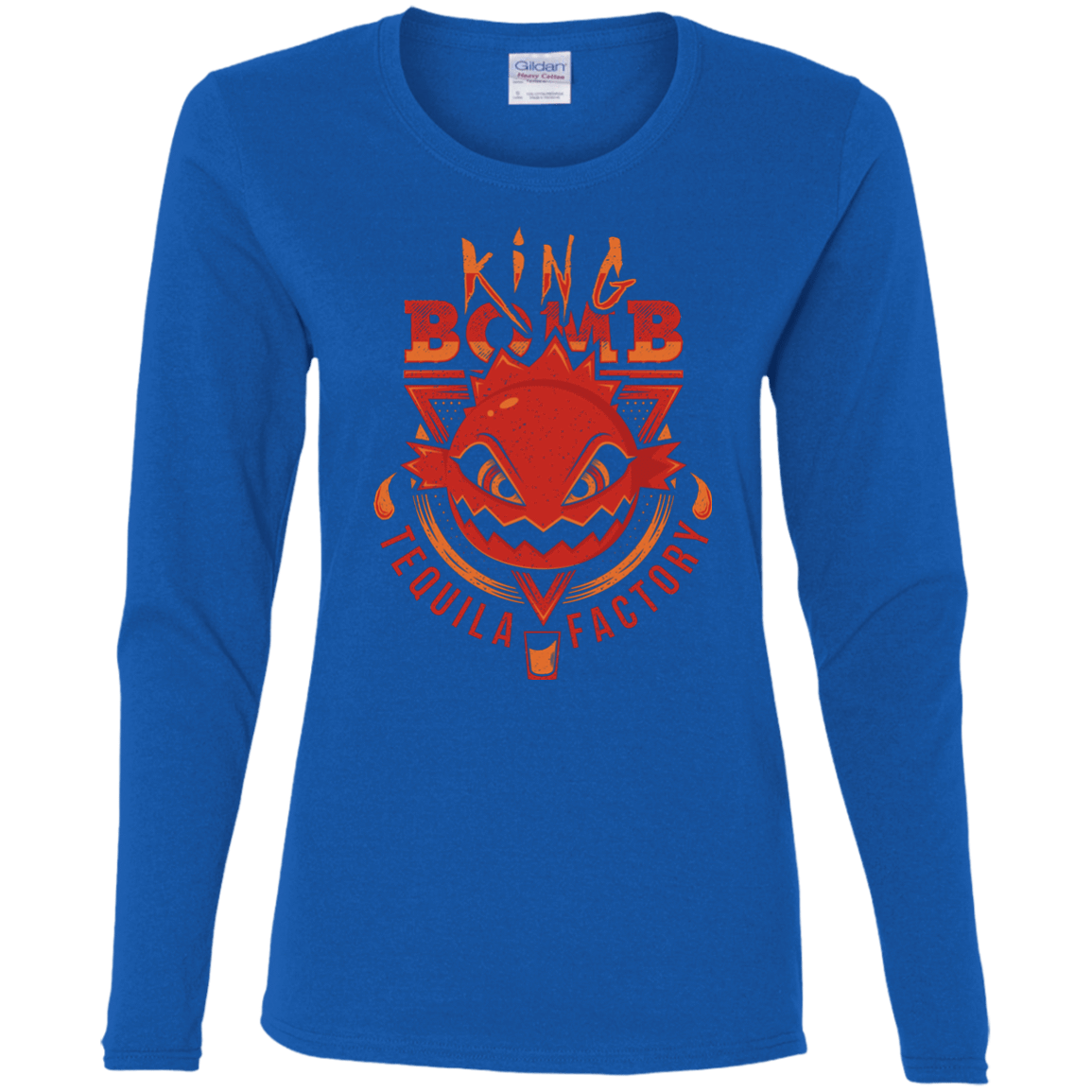 T-Shirts Royal / S King Bomb Tequila Women's Long Sleeve T-Shirt