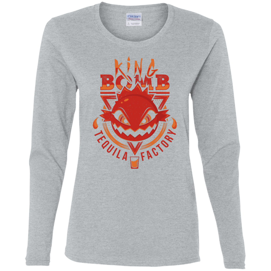 T-Shirts Sport Grey / S King Bomb Tequila Women's Long Sleeve T-Shirt
