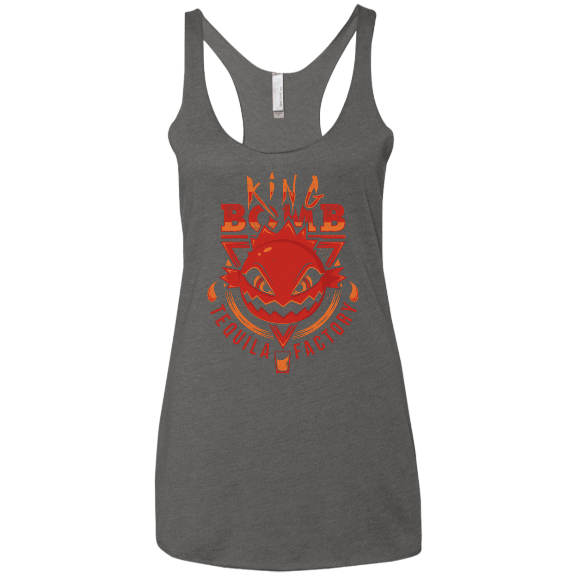 T-Shirts Premium Heather / X-Small King Bomb Tequila Women's Triblend Racerback Tank