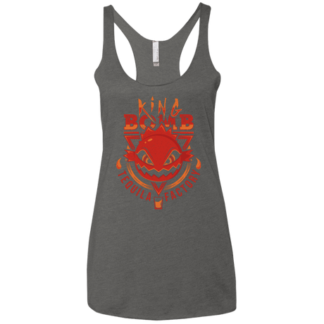 T-Shirts Premium Heather / X-Small King Bomb Tequila Women's Triblend Racerback Tank