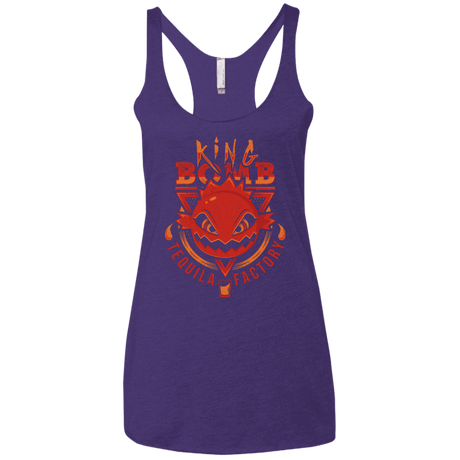 T-Shirts Purple Rush / X-Small King Bomb Tequila Women's Triblend Racerback Tank