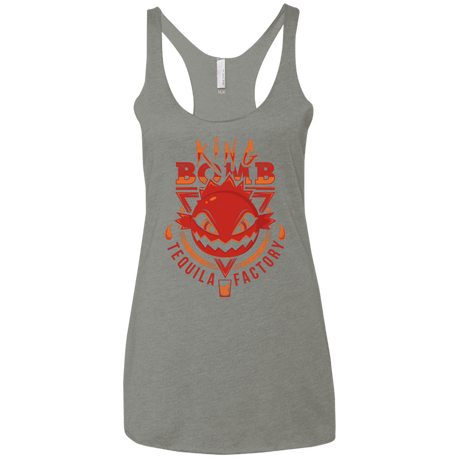 T-Shirts Venetian Grey / X-Small King Bomb Tequila Women's Triblend Racerback Tank