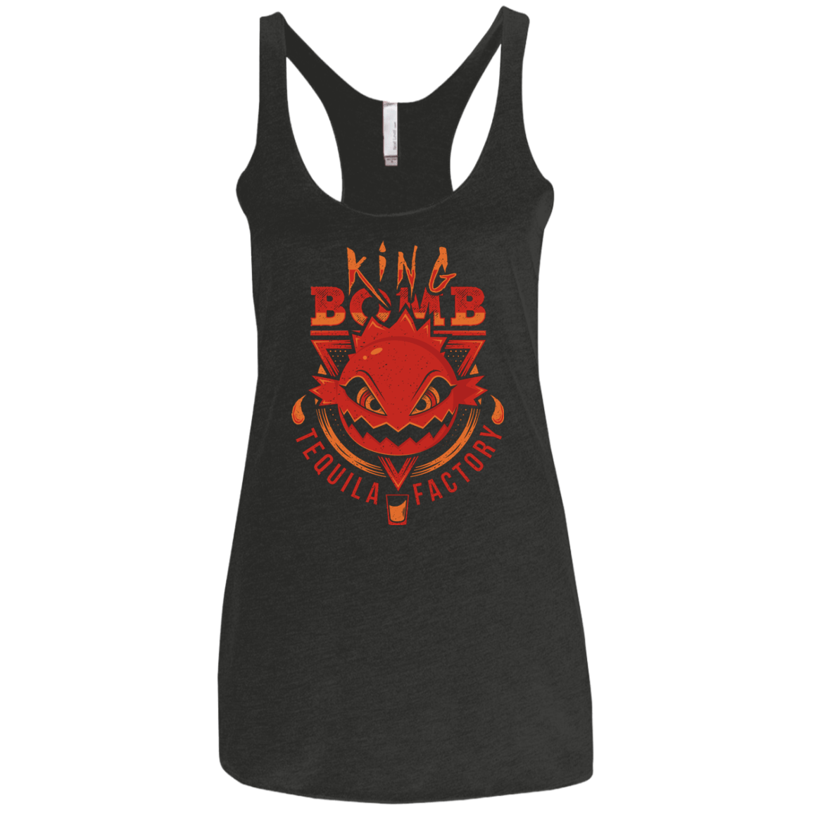 T-Shirts Vintage Black / X-Small King Bomb Tequila Women's Triblend Racerback Tank