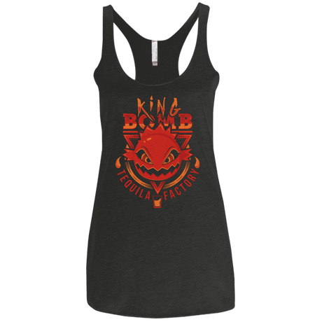 T-Shirts Vintage Black / X-Small King Bomb Tequila Women's Triblend Racerback Tank
