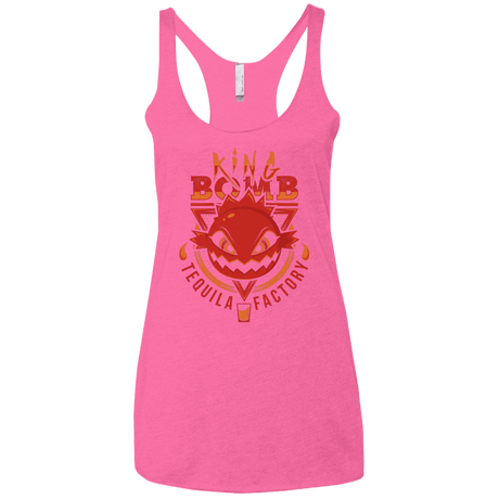 T-Shirts Vintage Pink / X-Small King Bomb Tequila Women's Triblend Racerback Tank