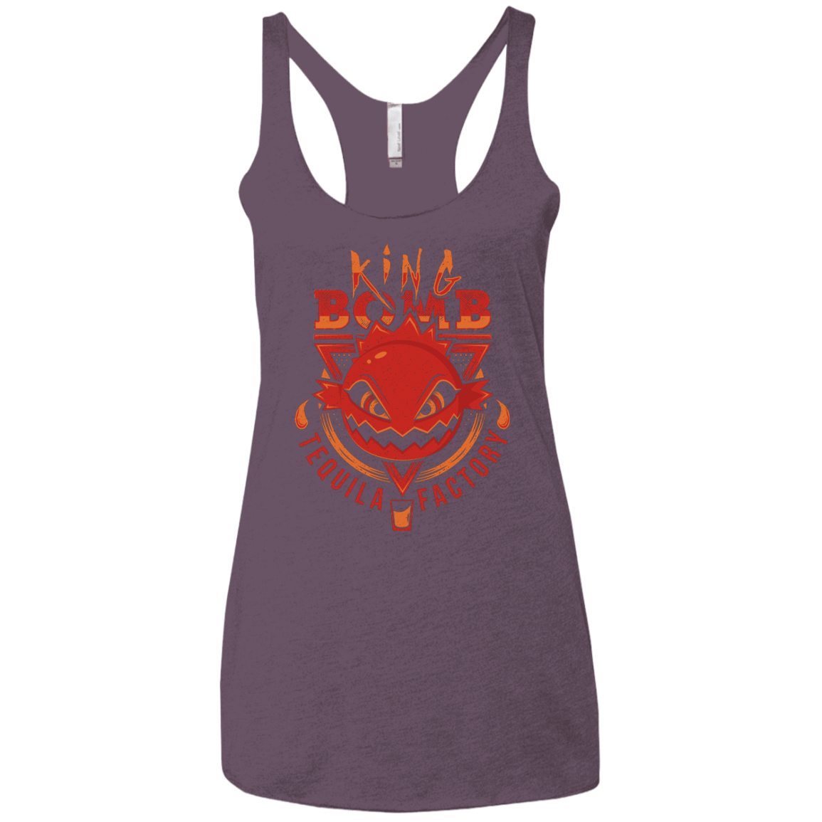 T-Shirts Vintage Purple / X-Small King Bomb Tequila Women's Triblend Racerback Tank