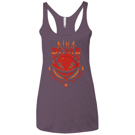 T-Shirts Vintage Purple / X-Small King Bomb Tequila Women's Triblend Racerback Tank