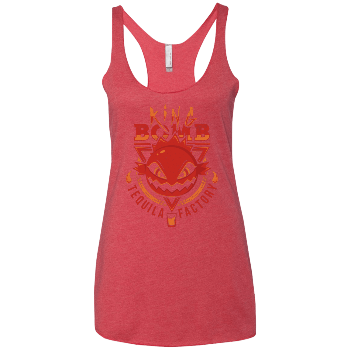 T-Shirts Vintage Red / X-Small King Bomb Tequila Women's Triblend Racerback Tank