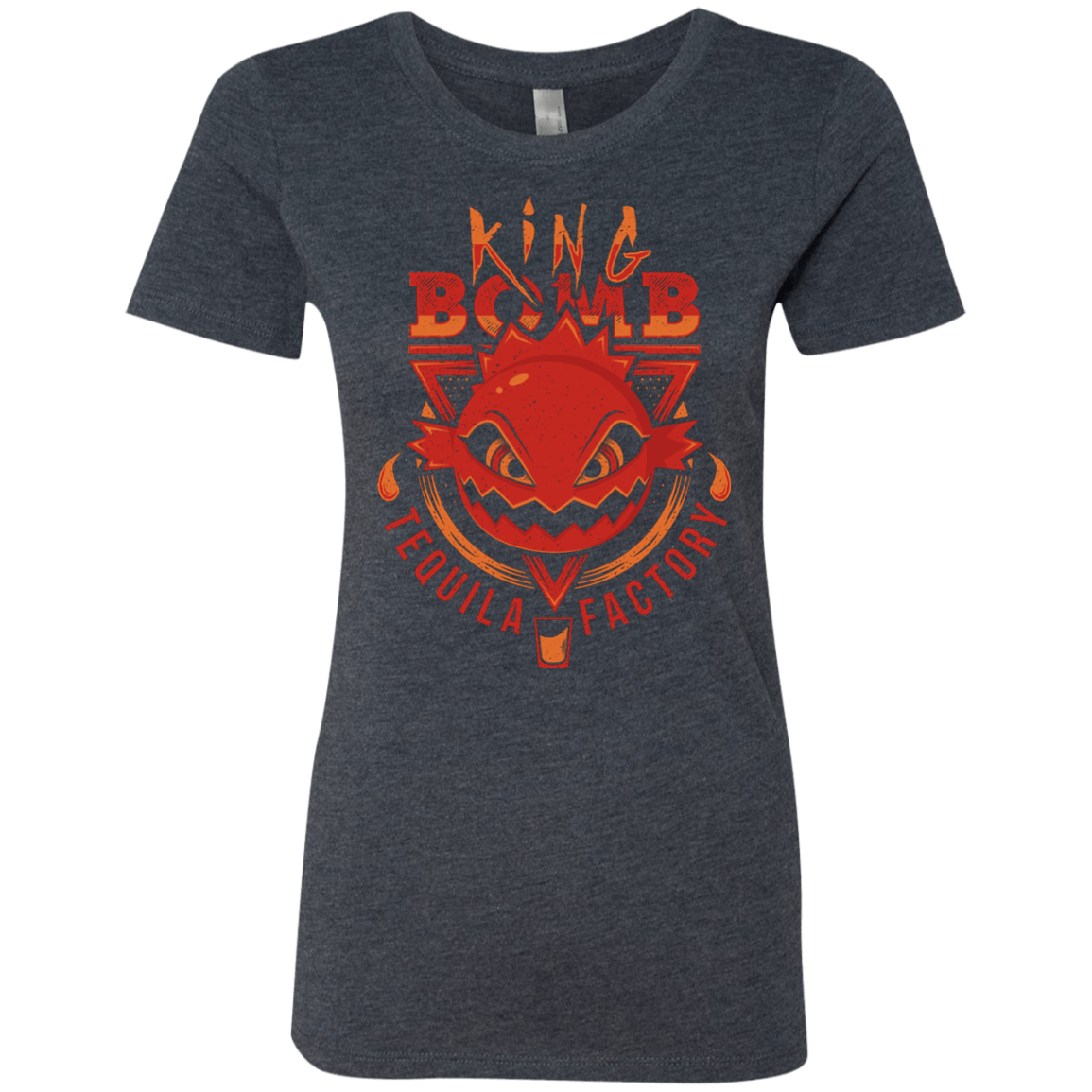 T-Shirts Vintage Navy / S King Bomb Tequila Women's Triblend T-Shirt