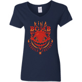 T-Shirts Navy / S King Bomb Tequila Women's V-Neck T-Shirt