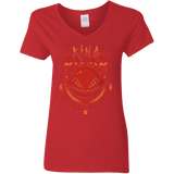 T-Shirts Red / S King Bomb Tequila Women's V-Neck T-Shirt