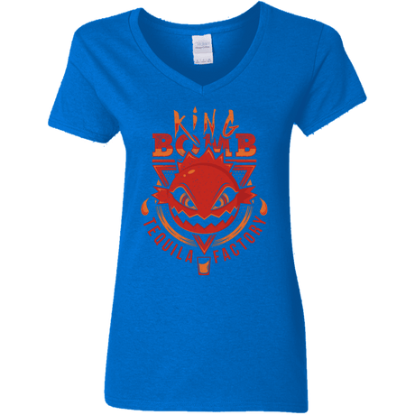 T-Shirts Royal / S King Bomb Tequila Women's V-Neck T-Shirt