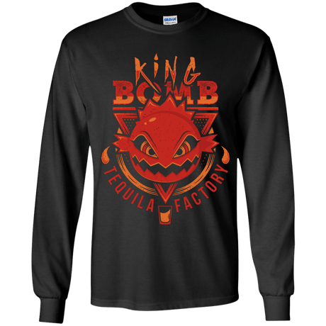 T-Shirts Black / YS King Bomb Tequila Youth Long Sleeve T-Shirt