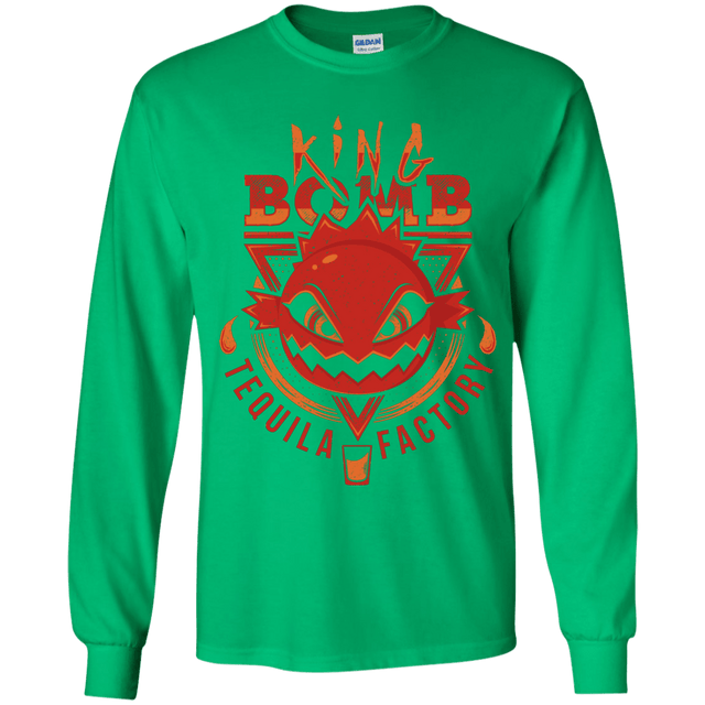 T-Shirts Irish Green / YS King Bomb Tequila Youth Long Sleeve T-Shirt