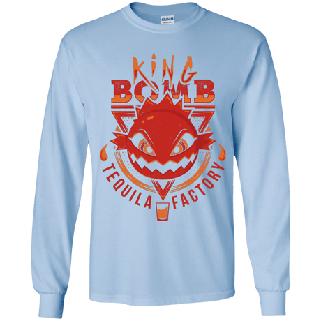 T-Shirts Light Blue / YS King Bomb Tequila Youth Long Sleeve T-Shirt