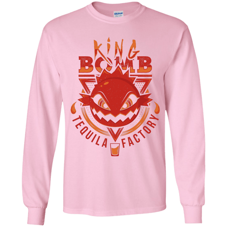 T-Shirts Light Pink / YS King Bomb Tequila Youth Long Sleeve T-Shirt