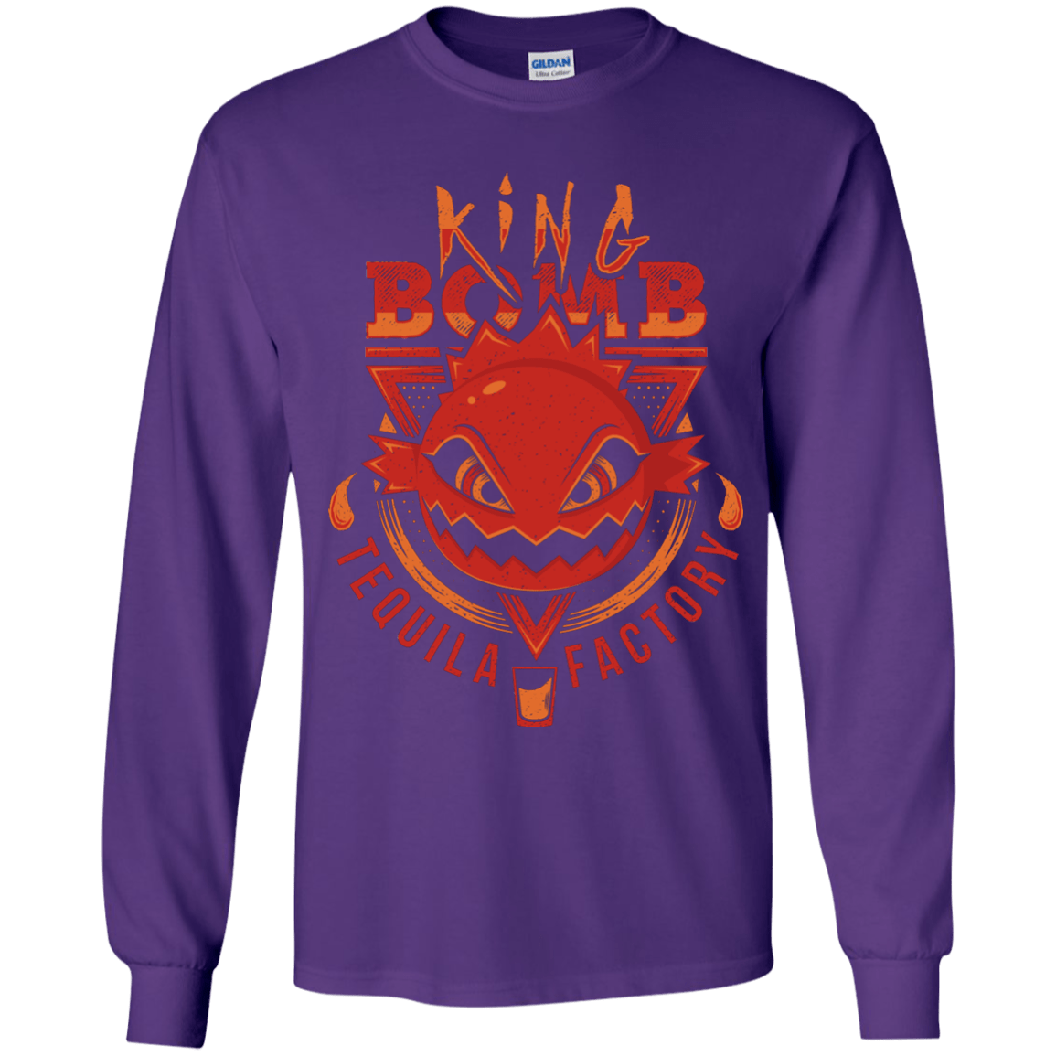 T-Shirts Purple / YS King Bomb Tequila Youth Long Sleeve T-Shirt