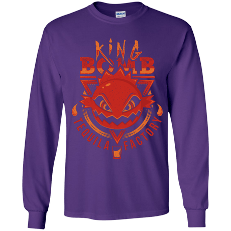 T-Shirts Purple / YS King Bomb Tequila Youth Long Sleeve T-Shirt