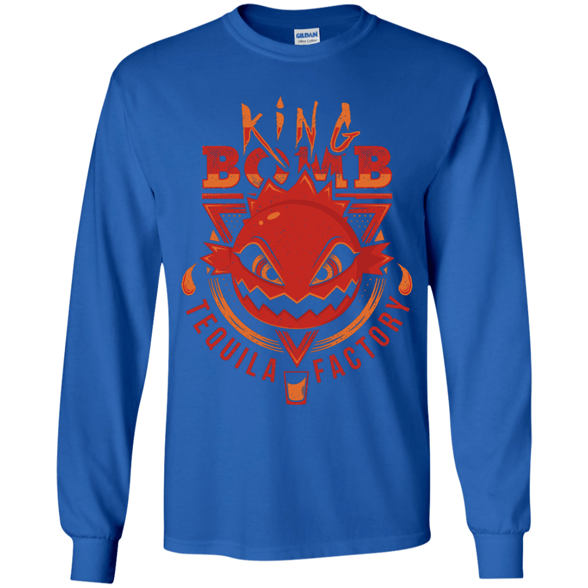 T-Shirts Royal / YS King Bomb Tequila Youth Long Sleeve T-Shirt