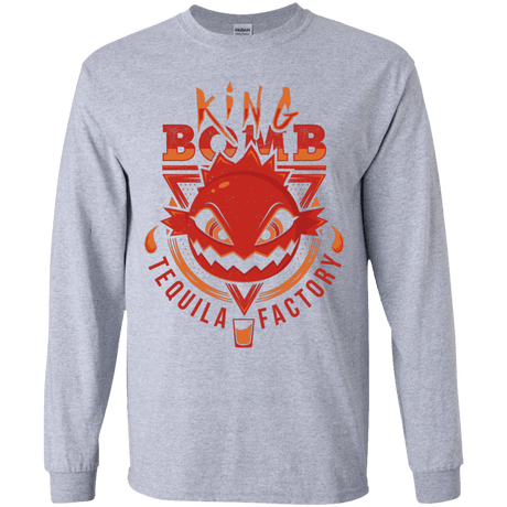 T-Shirts Sport Grey / YS King Bomb Tequila Youth Long Sleeve T-Shirt