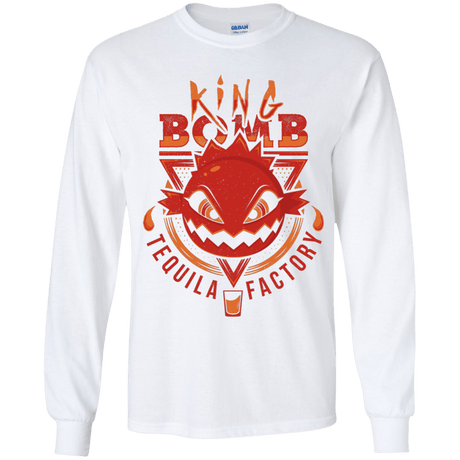 T-Shirts White / YS King Bomb Tequila Youth Long Sleeve T-Shirt