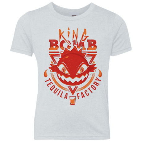 T-Shirts Heather White / YXS King Bomb Tequila Youth Triblend T-Shirt