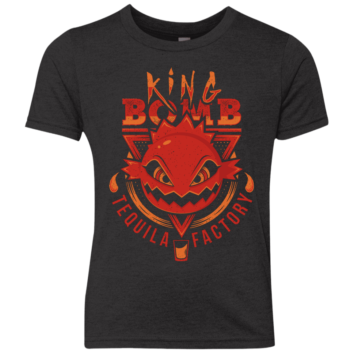 T-Shirts Vintage Black / YXS King Bomb Tequila Youth Triblend T-Shirt