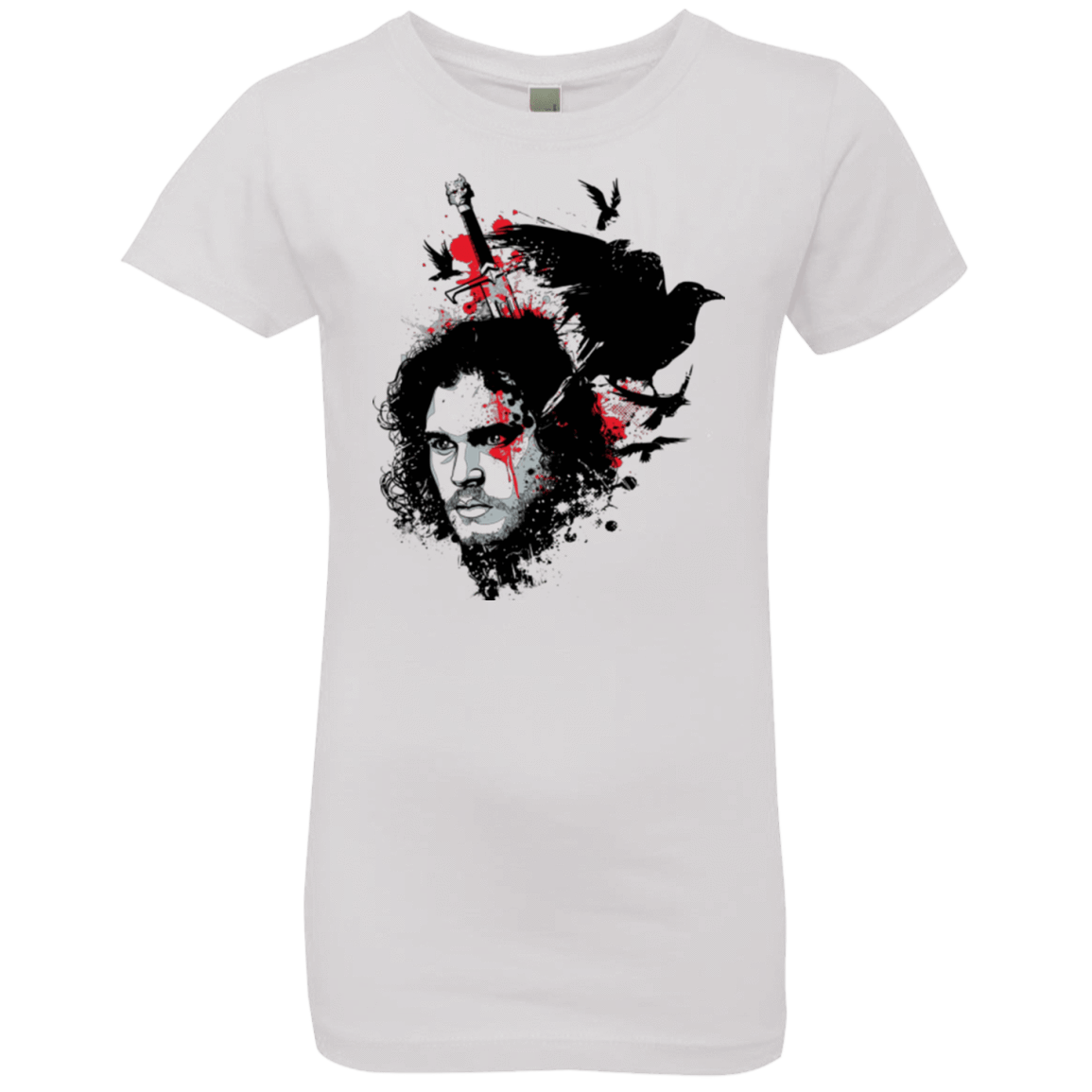 T-Shirts White / YXS KING IN THE NORTH Girls Premium T-Shirt