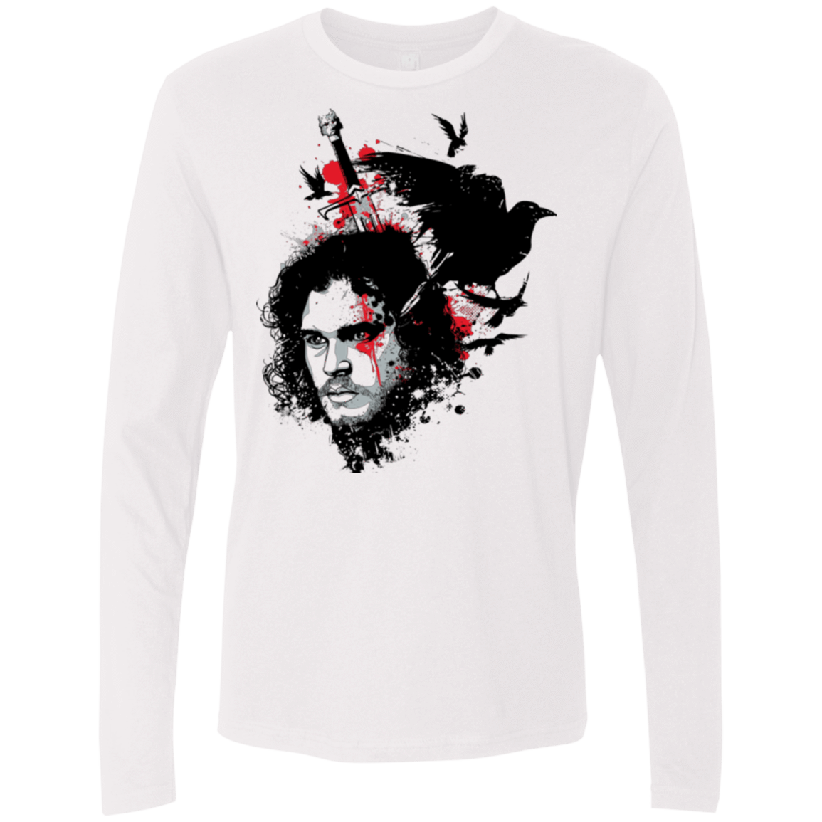 T-Shirts White / Small KING IN THE NORTH Men's Premium Long Sleeve