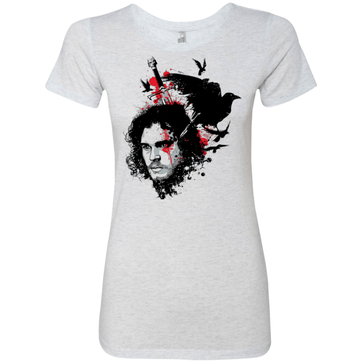 T-Shirts Heather White / Small KING IN THE NORTH Women's Triblend T-Shirt