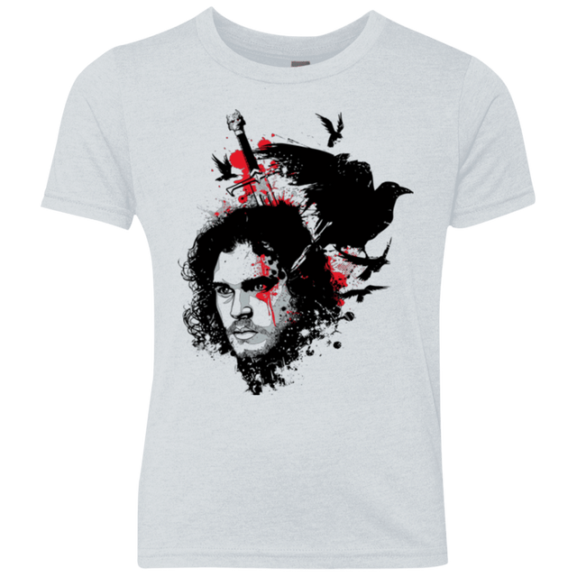 T-Shirts Heather White / YXS KING IN THE NORTH Youth Triblend T-Shirt
