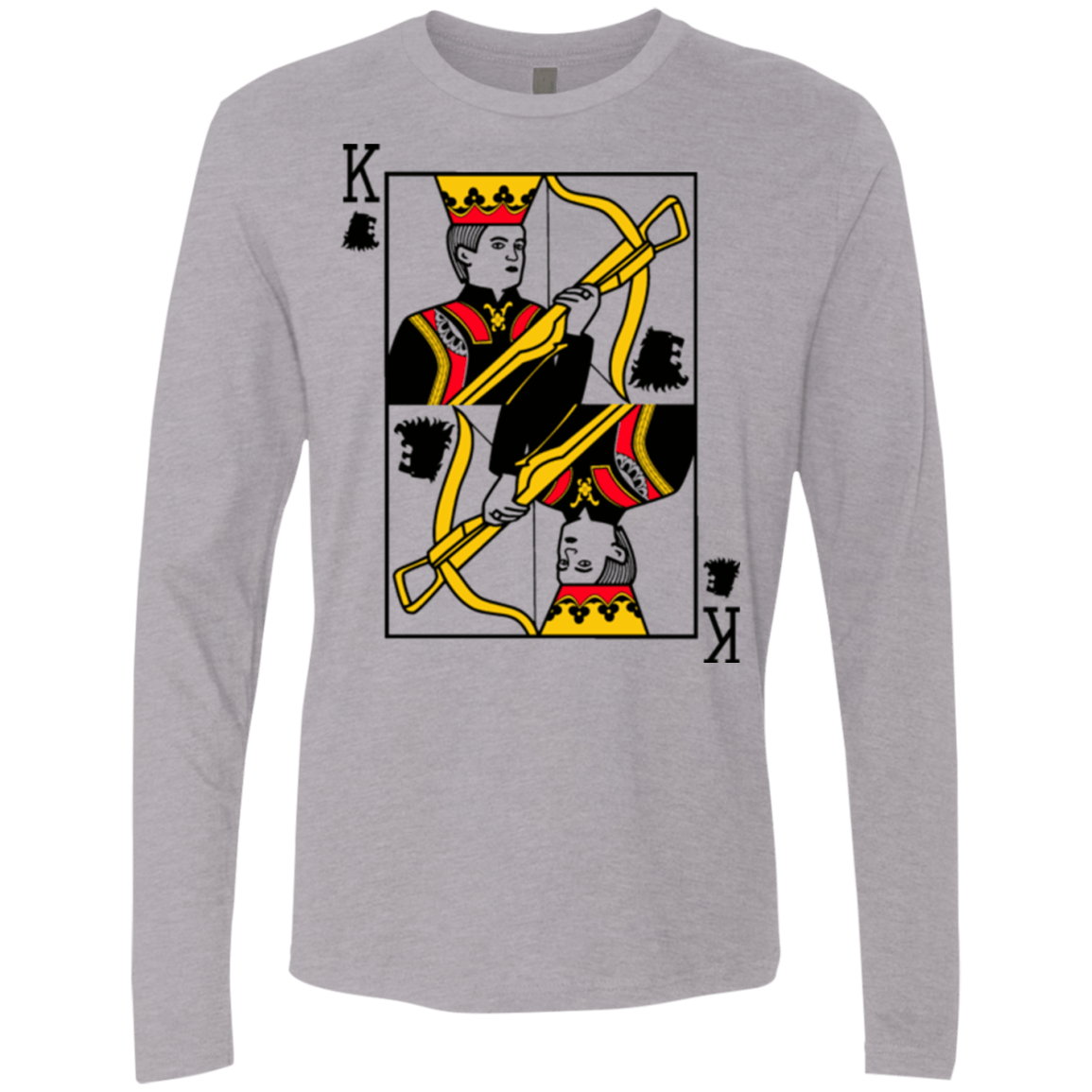 T-Shirts Heather Grey / Small King Joffrey Men's Premium Long Sleeve