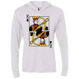 T-Shirts Heather White / X-Small King Joffrey Triblend Long Sleeve Hoodie Tee