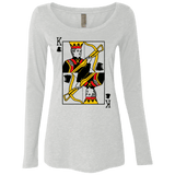 T-Shirts Heather White / Small King Joffrey Women's Triblend Long Sleeve Shirt