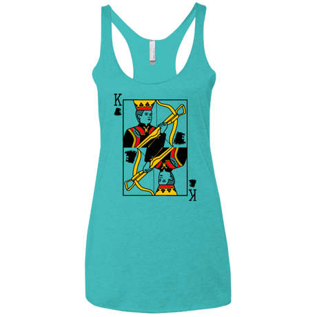 T-Shirts Tahiti Blue / X-Small King Joffrey Women's Triblend Racerback Tank