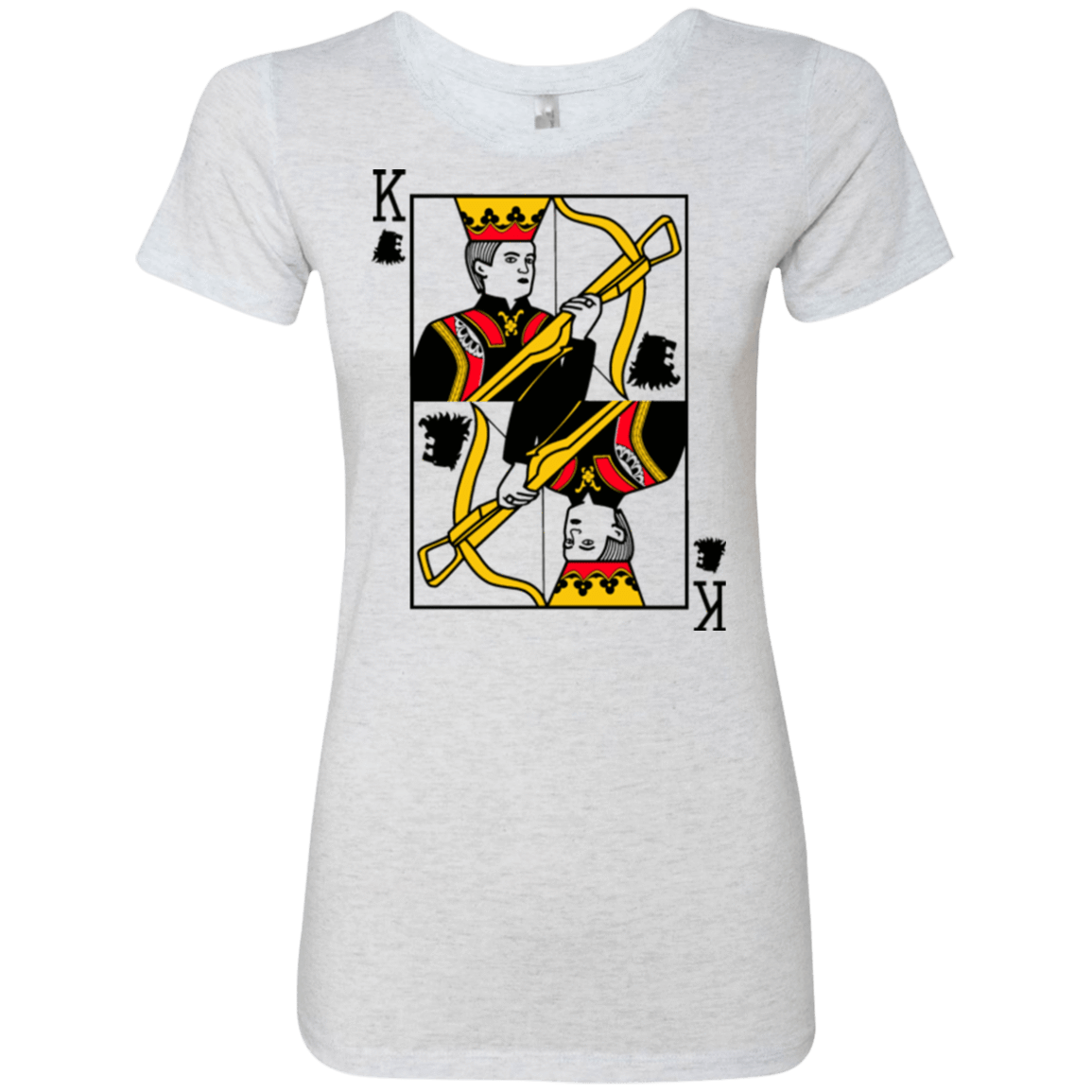 T-Shirts Heather White / Small King Joffrey Women's Triblend T-Shirt