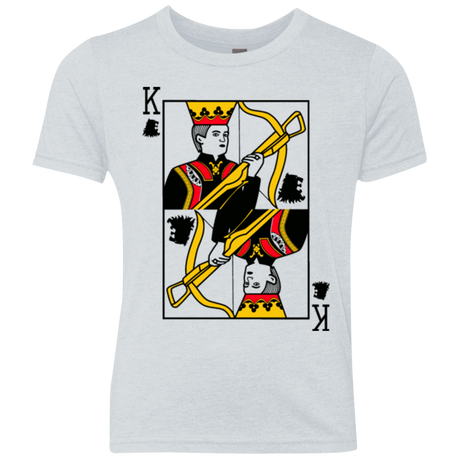 T-Shirts Heather White / YXS King Joffrey Youth Triblend T-Shirt