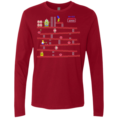 T-Shirts Cardinal / Small King Kang Men's Premium Long Sleeve