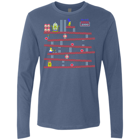 T-Shirts Indigo / Small King Kang Men's Premium Long Sleeve