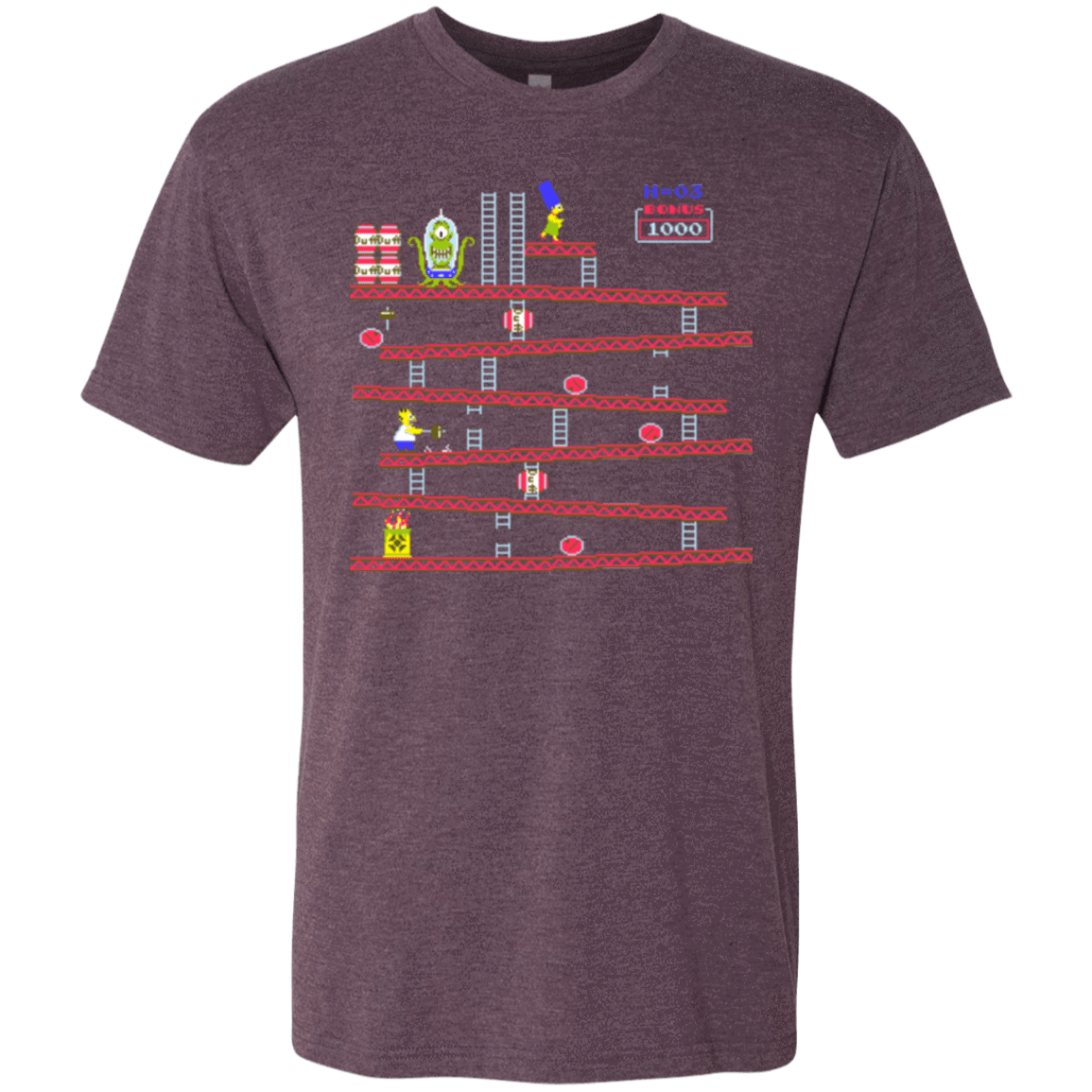 T-Shirts Vintage Purple / Small King Kang Men's Triblend T-Shirt