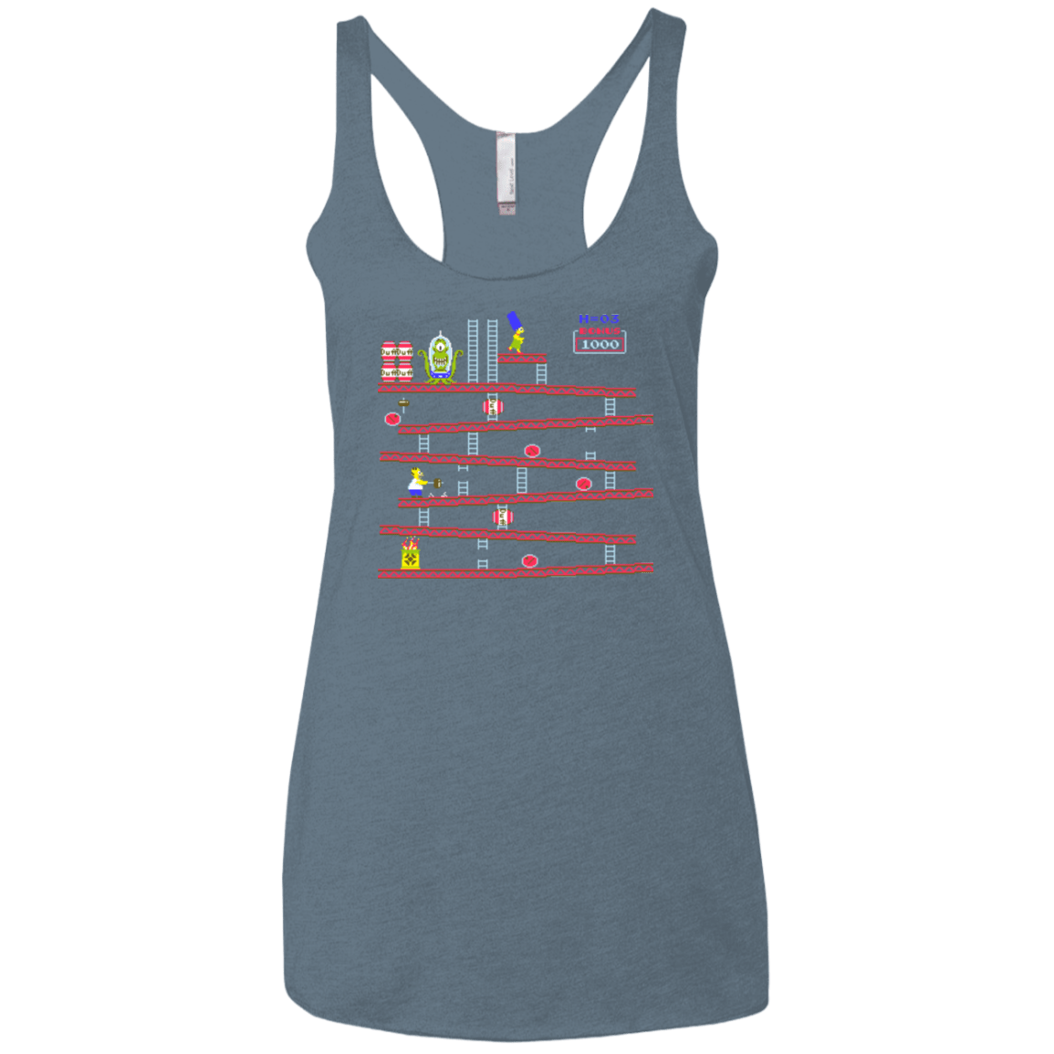 T-Shirts Indigo / X-Small King Kang Women's Triblend Racerback Tank