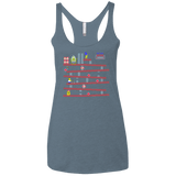 T-Shirts Indigo / X-Small King Kang Women's Triblend Racerback Tank