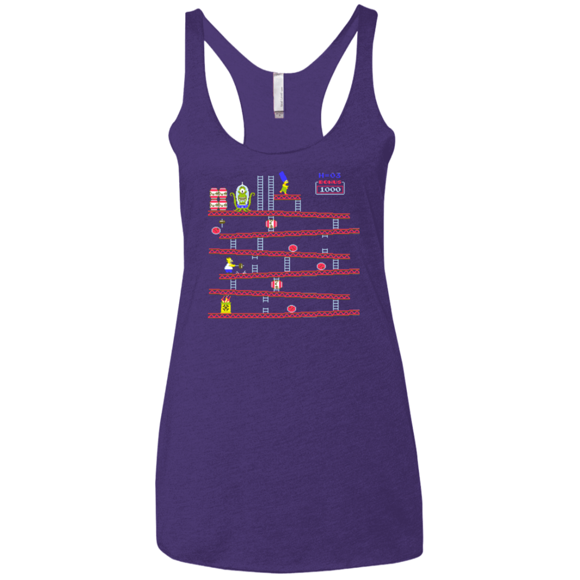 King Kang Women's Triblend Racerback Tank