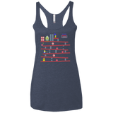 T-Shirts Vintage Navy / X-Small King Kang Women's Triblend Racerback Tank