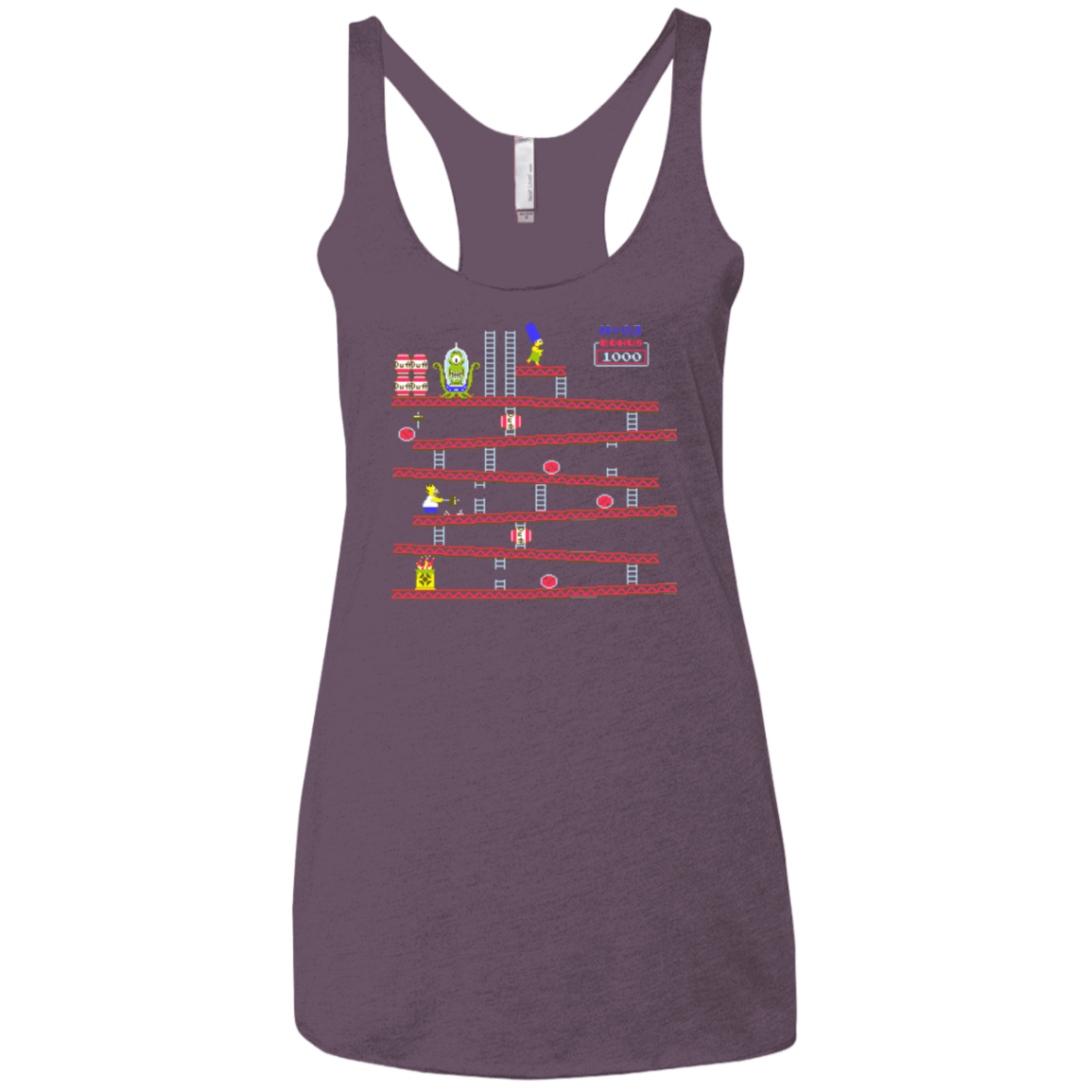 T-Shirts Vintage Purple / X-Small King Kang Women's Triblend Racerback Tank