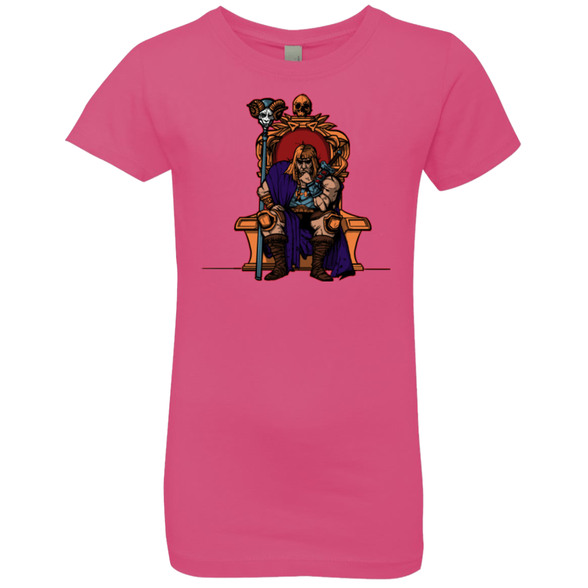 T-Shirts Hot Pink / YXS King Of Eternia Girls Premium T-Shirt