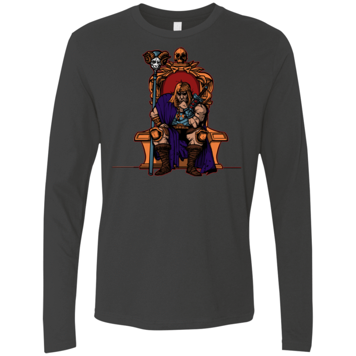 T-Shirts Heavy Metal / S King Of Eternia Men's Premium Long Sleeve