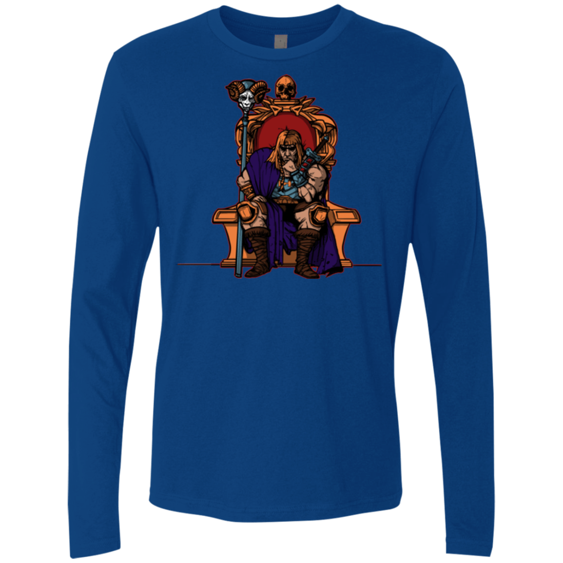 T-Shirts Royal / S King Of Eternia Men's Premium Long Sleeve