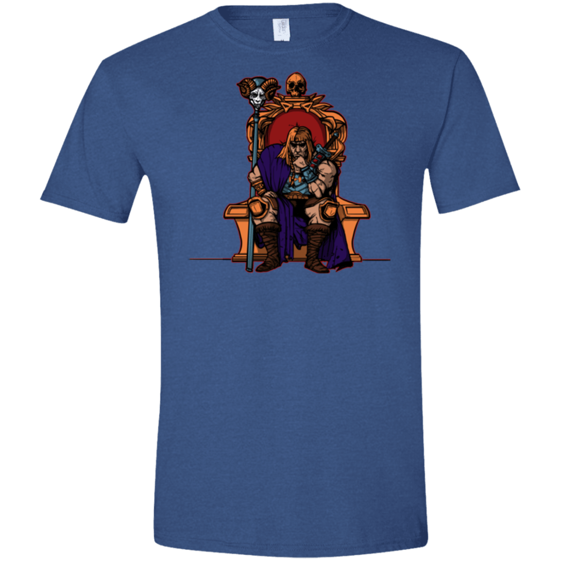 T-Shirts Heather Royal / X-Small King Of Eternia Men's Semi-Fitted Softstyle