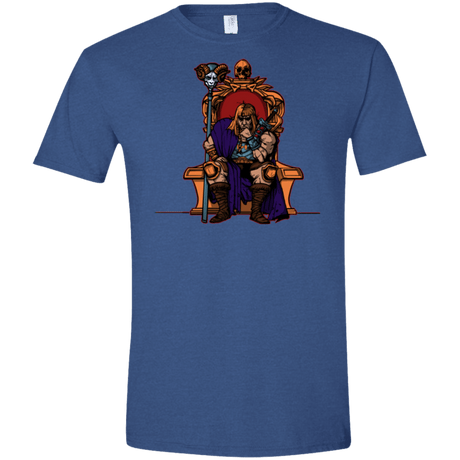 T-Shirts Heather Royal / X-Small King Of Eternia Men's Semi-Fitted Softstyle